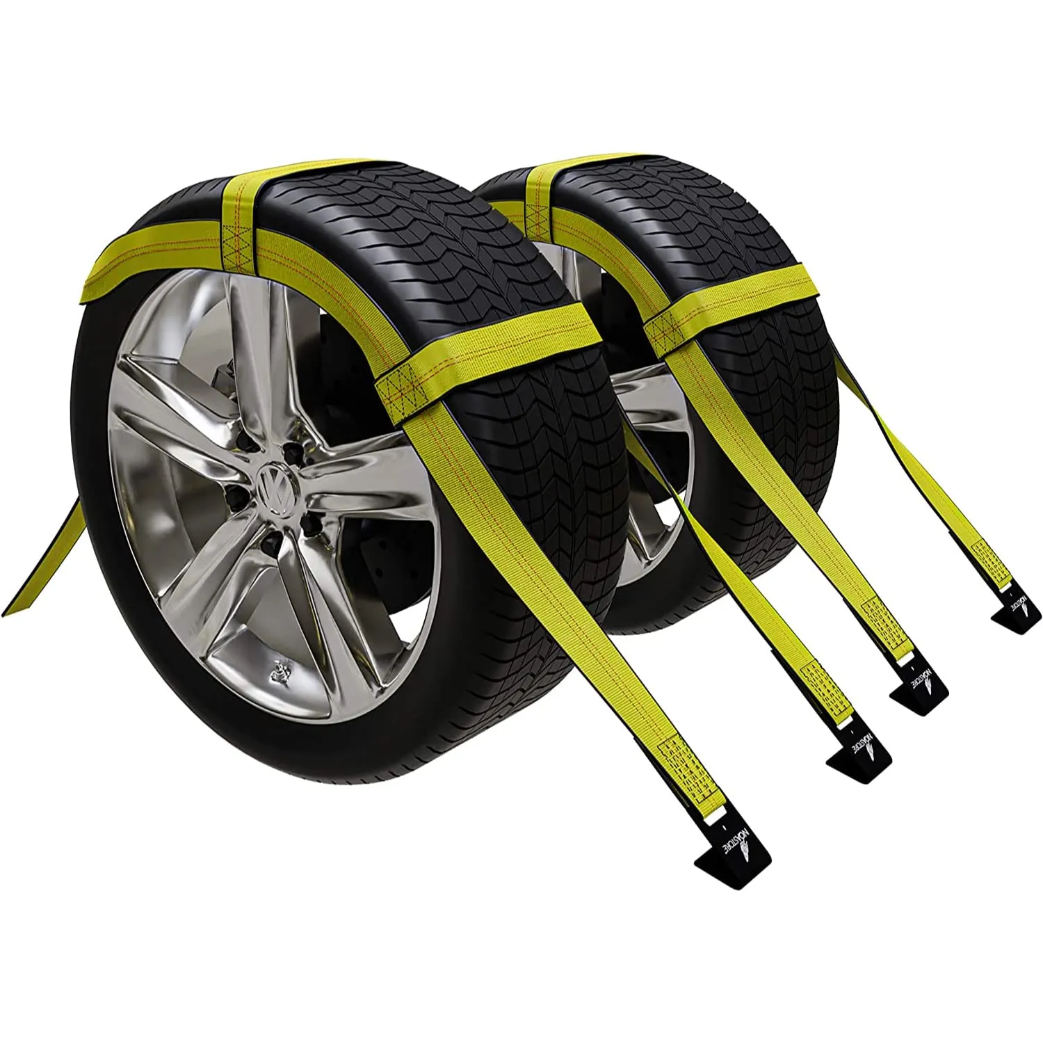 2X Dolly Basket Straps with Flat Hooks | Car Basket Straps Adjustable Two Dolly DEMCO