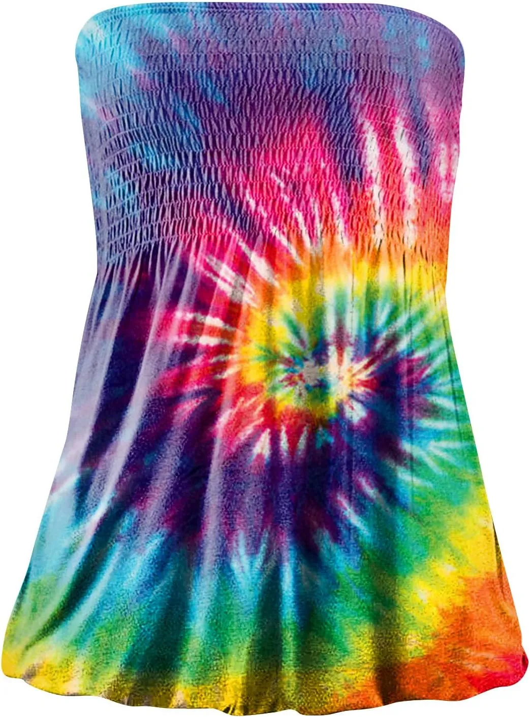 Cdiecer Tube Tops for Women Off Shoulder Top Strapless Tank Top Bandeau Sleeveless Shirts Summer Vacation Tube-Tops