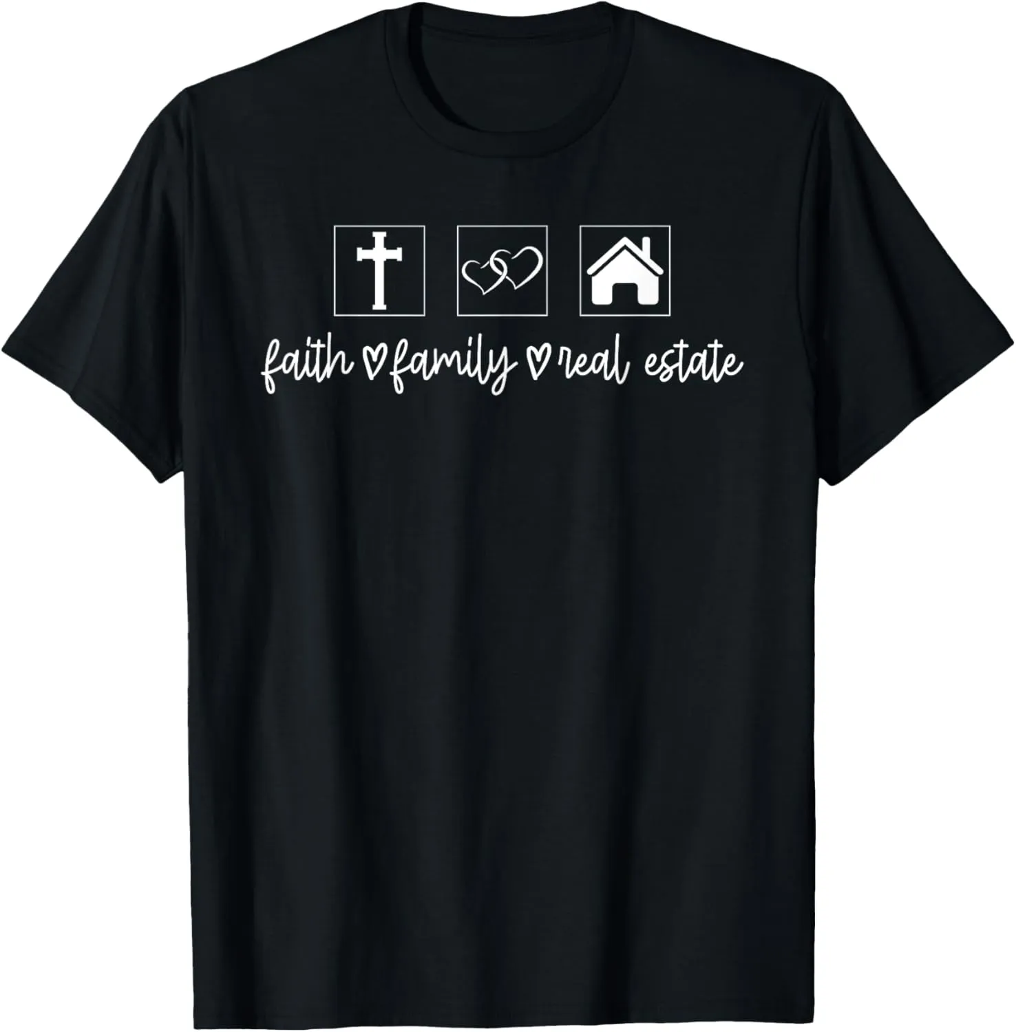 Christian Realtor Religious Faith Family Real Estate Agent T-Shirt