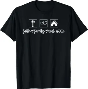 Christian Realtor Religious Faith Family Real Estate Agent T-Shirt