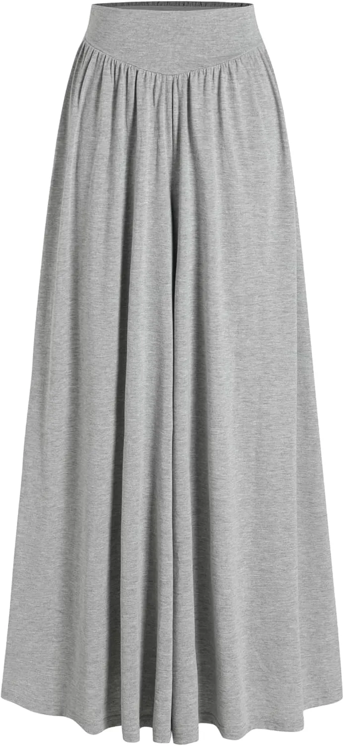 CIDER Womens Palazzo Wide Leg Lounge Pants Casual Loose Fit Comfy Boho Ruffle Pants