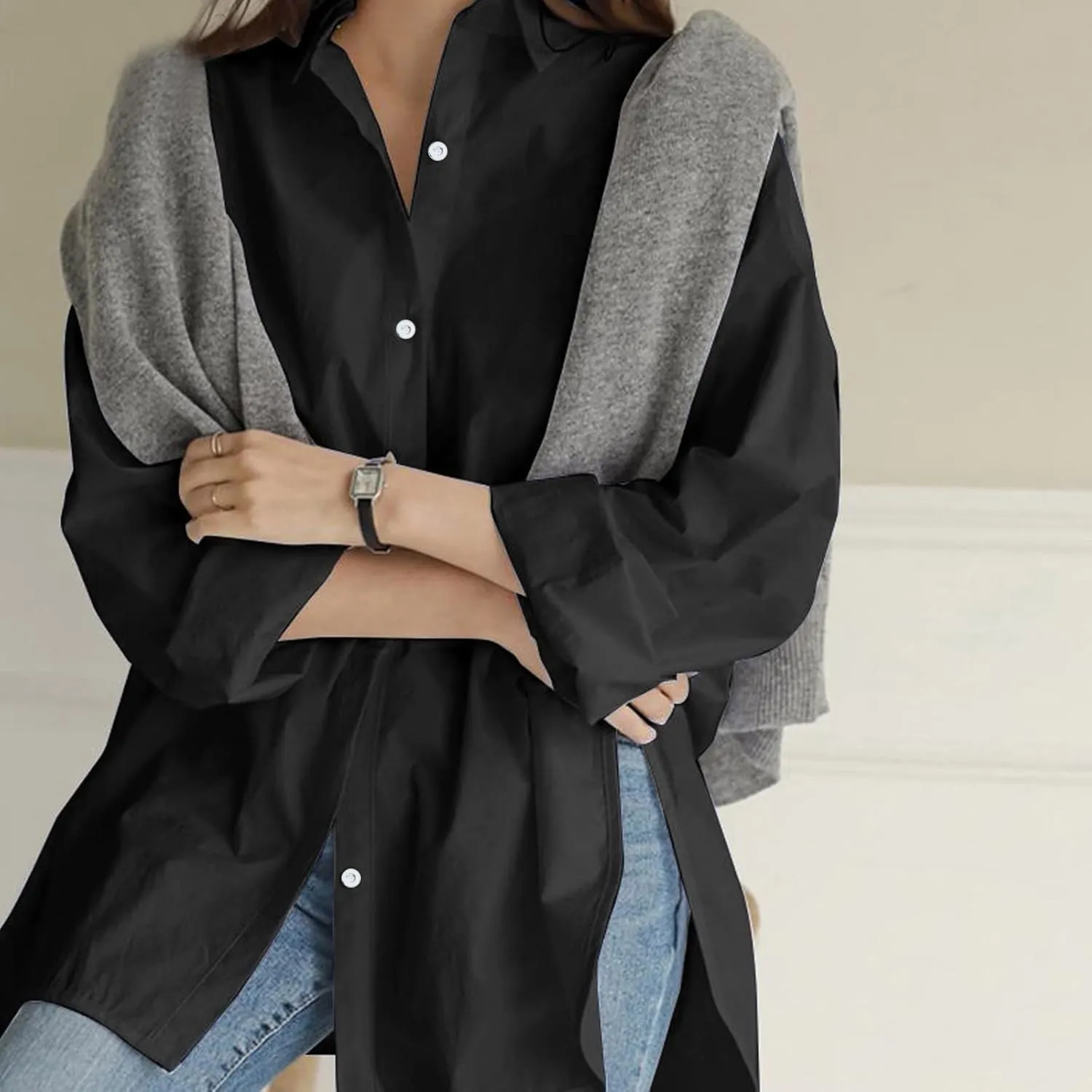 Linen Blouse Embroidered Shirt Summer Loose Hooded Top Womens Blouse Womens Blouses Long