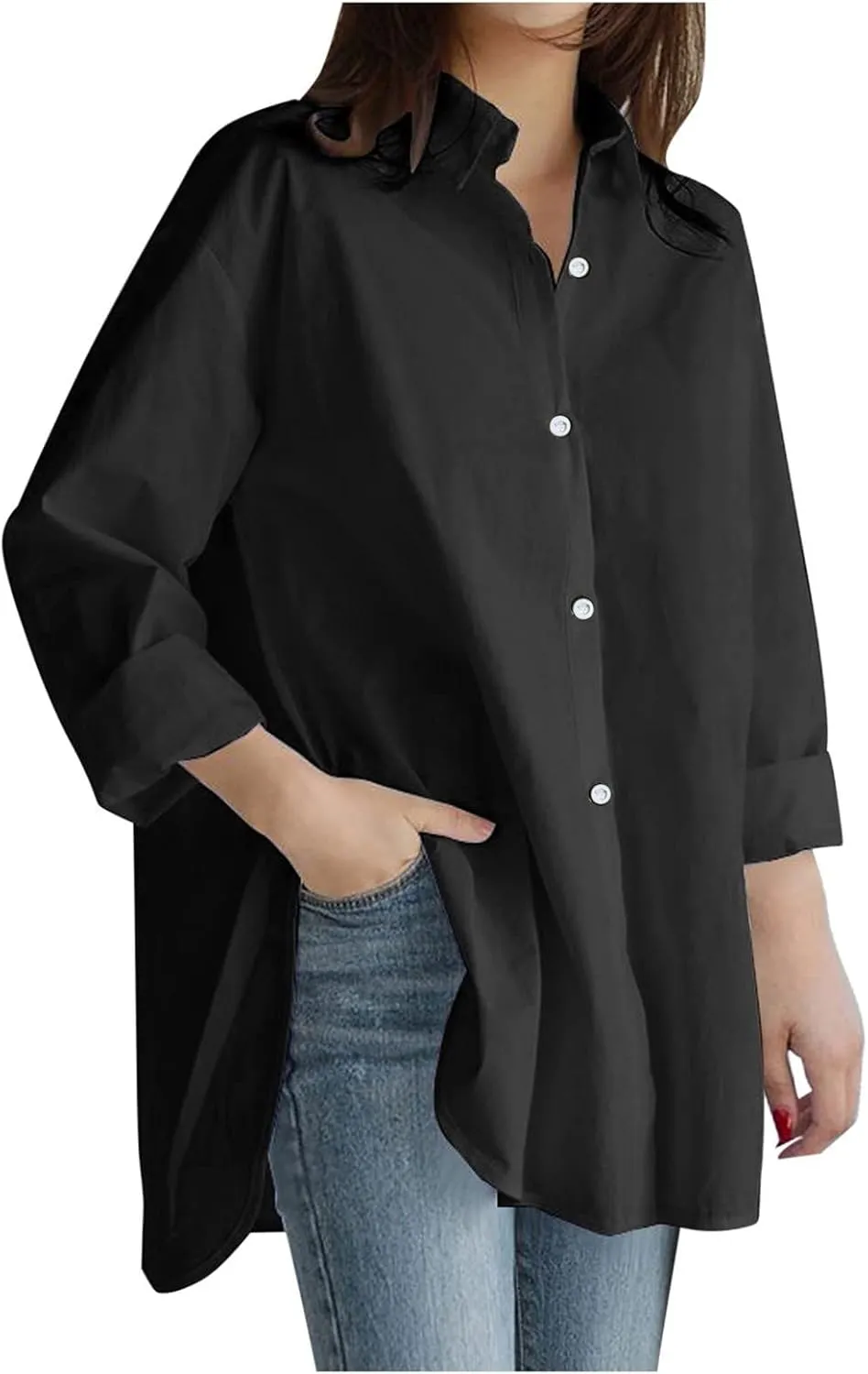 Linen Blouse Embroidered Shirt Summer Loose Hooded Top Womens Blouse Womens Blouses Long