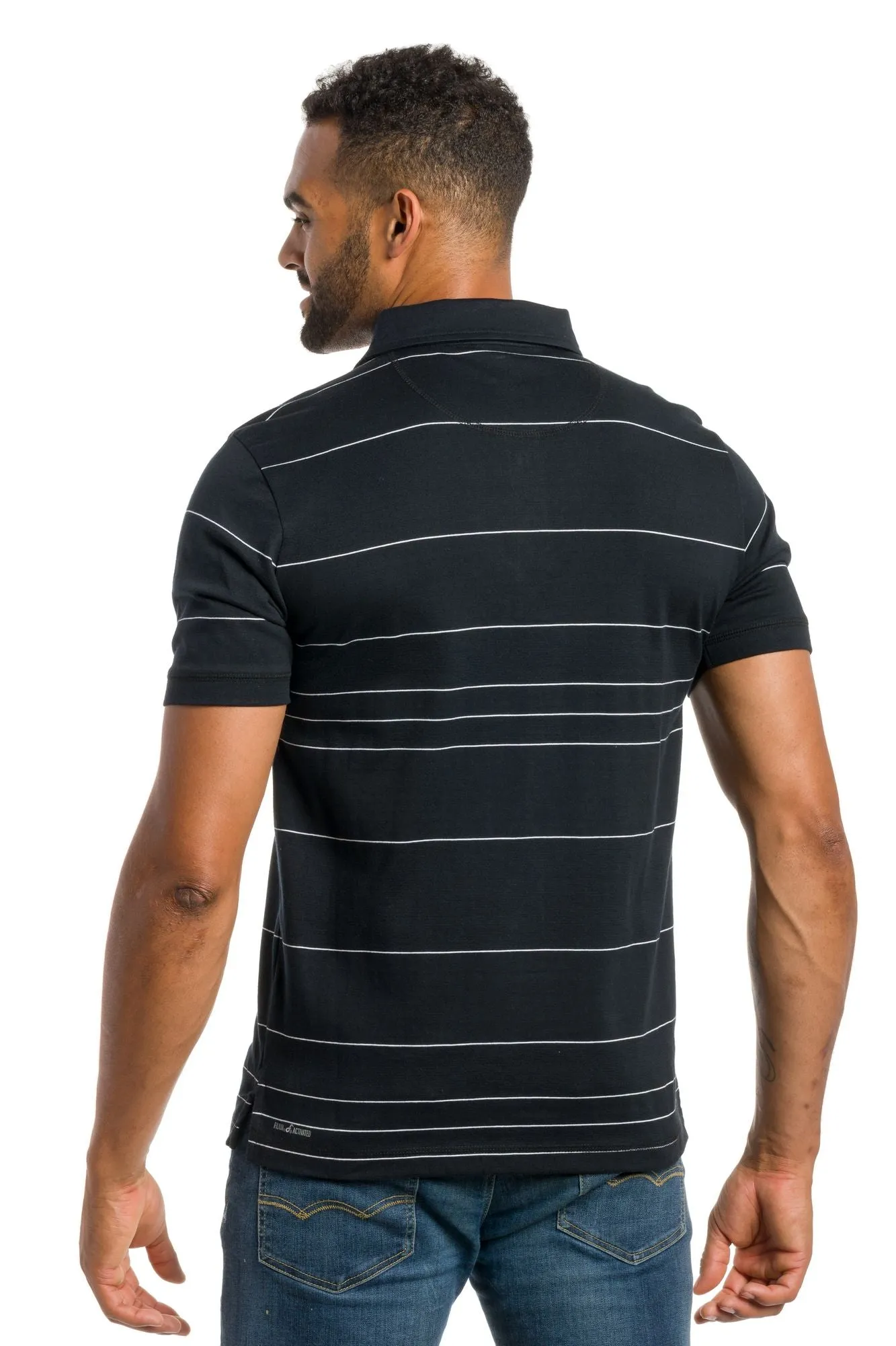 Mariner | Men's Jersey Mesh Striped Polo