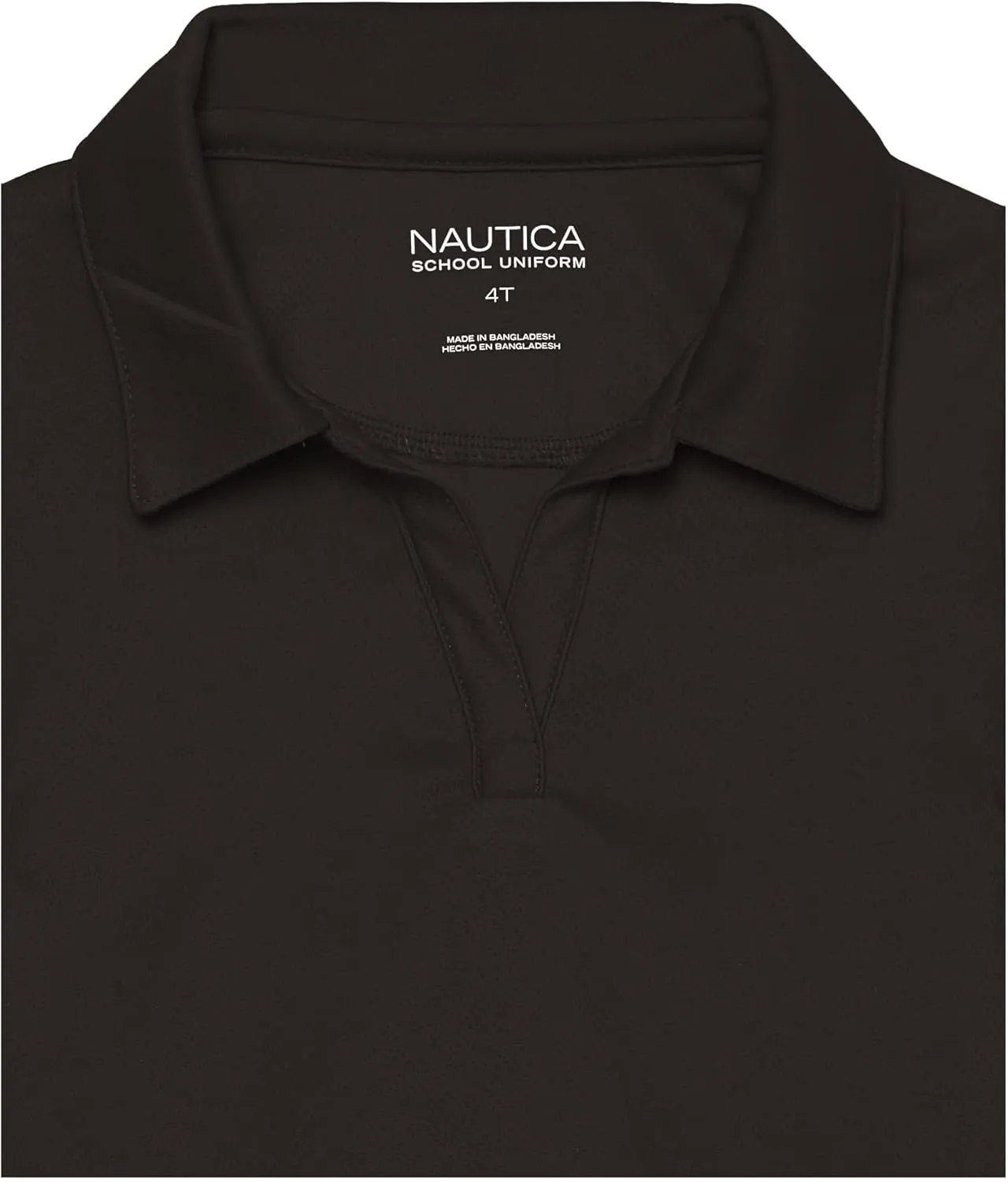 Nautica Girls' School Uniform Short Sleeve Performance Polo