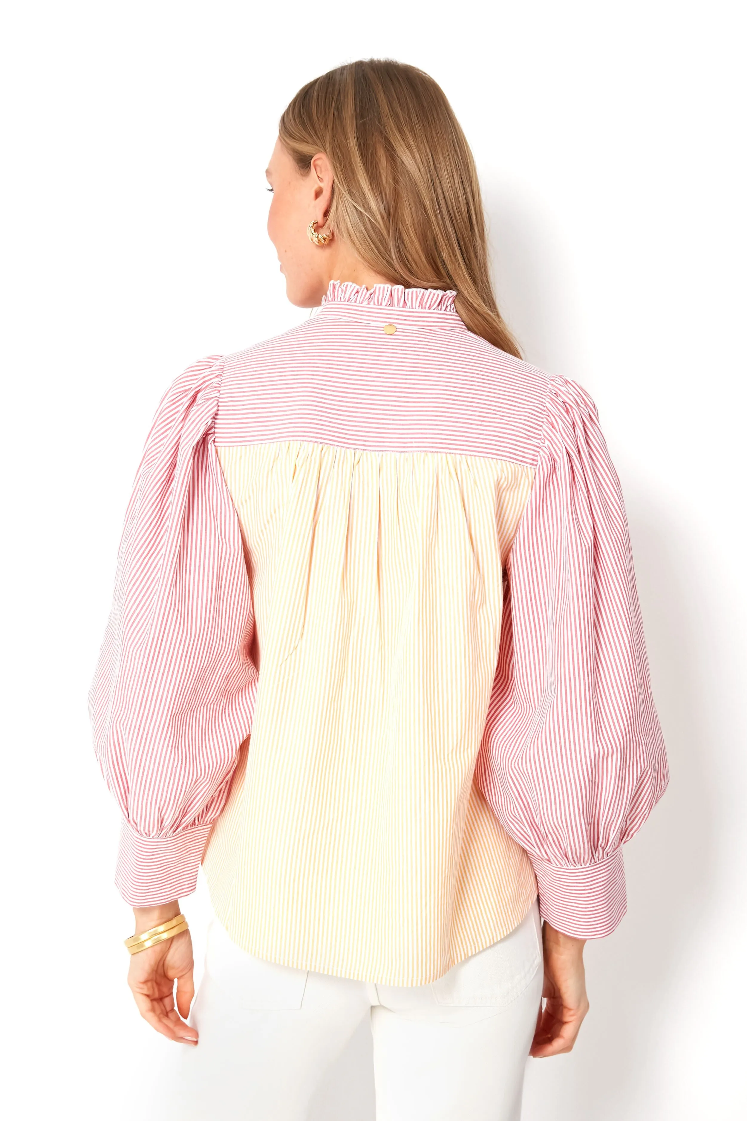Red Polette Blouse