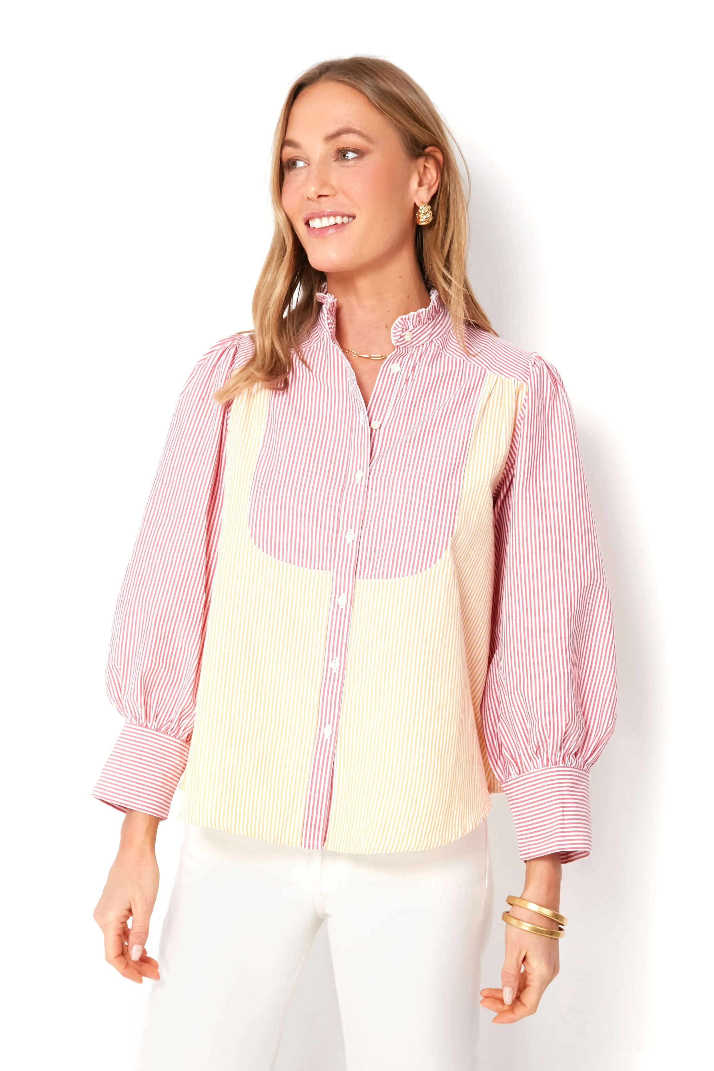 Red Polette Blouse