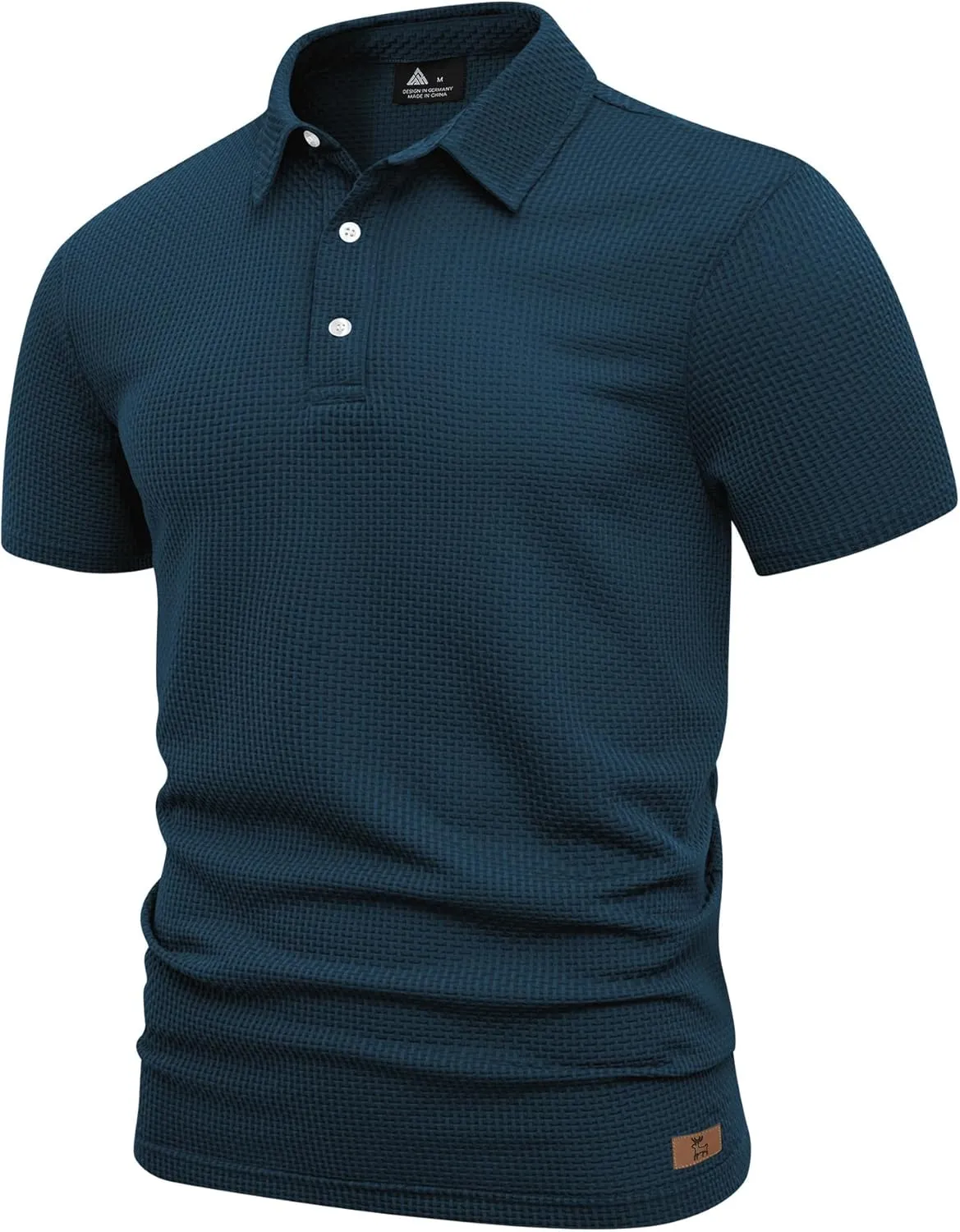 ZITY Mens Polo Shirts Short Sleeve Athletic Golf Polos Moisture Wicking Casual Polo Shirts for Men Jacquard Collared T Shirts